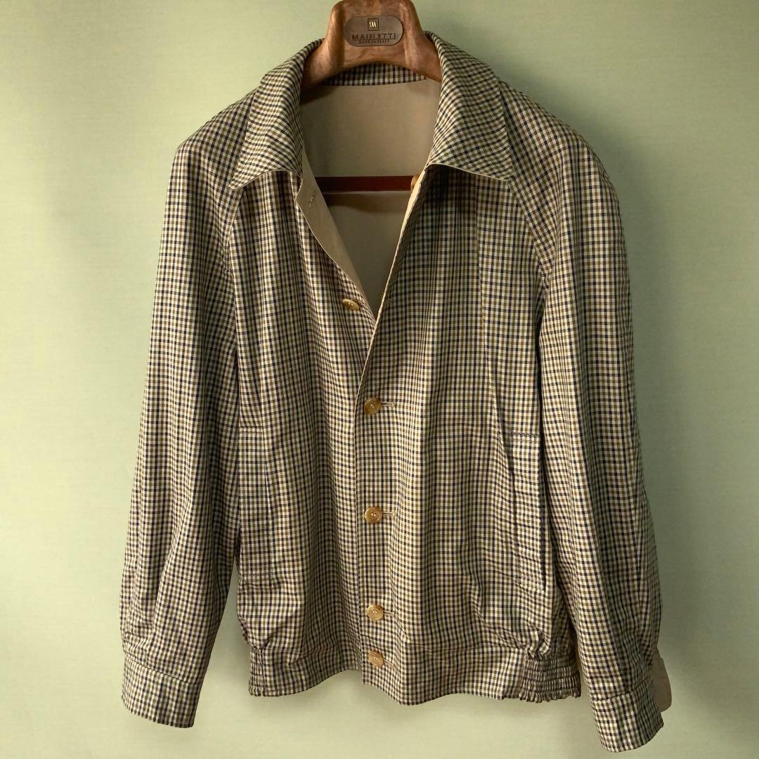英国製Aquascutum アクアスキュータム リバーシブルジャケット38