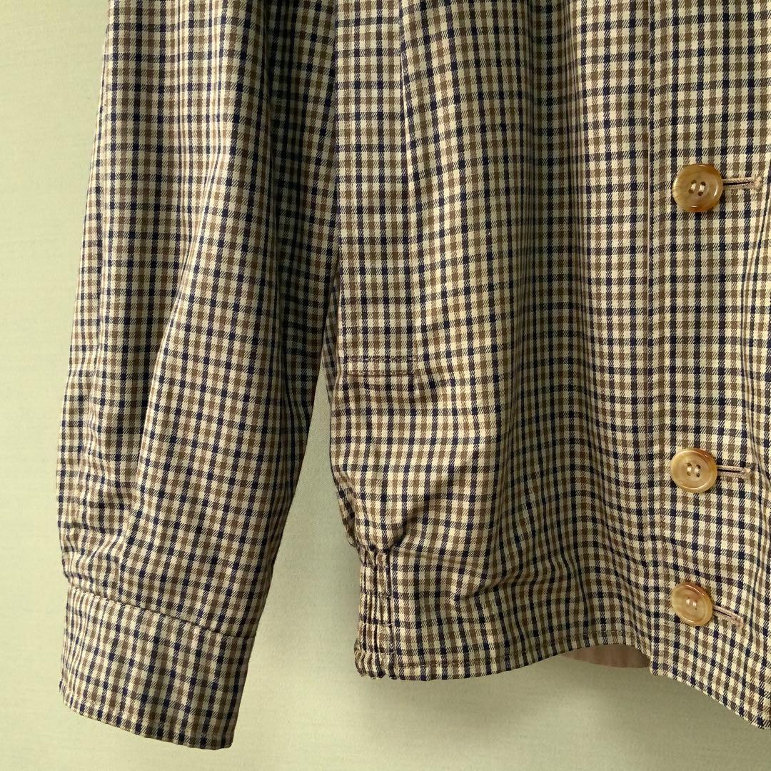英国製Aquascutum アクアスキュータム リバーシブルジャケット38