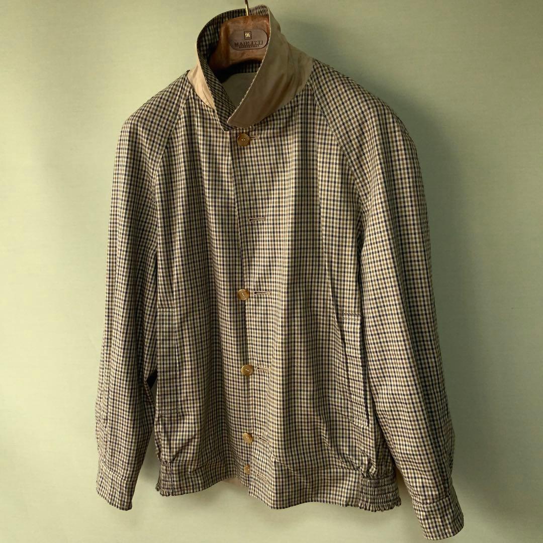 英国製Aquascutum アクアスキュータム リバーシブルジャケット38
