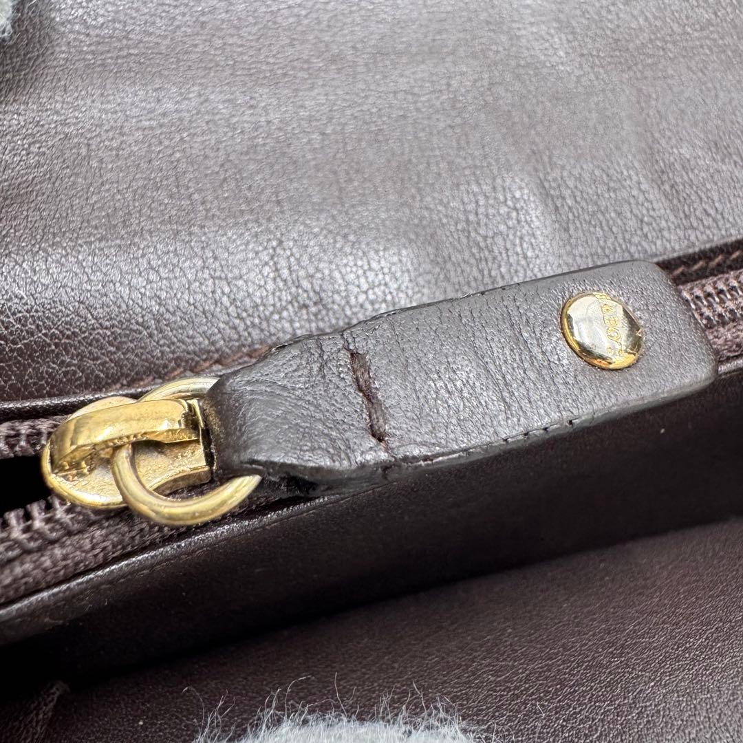 LOEWE ロエベ アナグラム 2つ折り カーフ レザー 長財布 ブラック