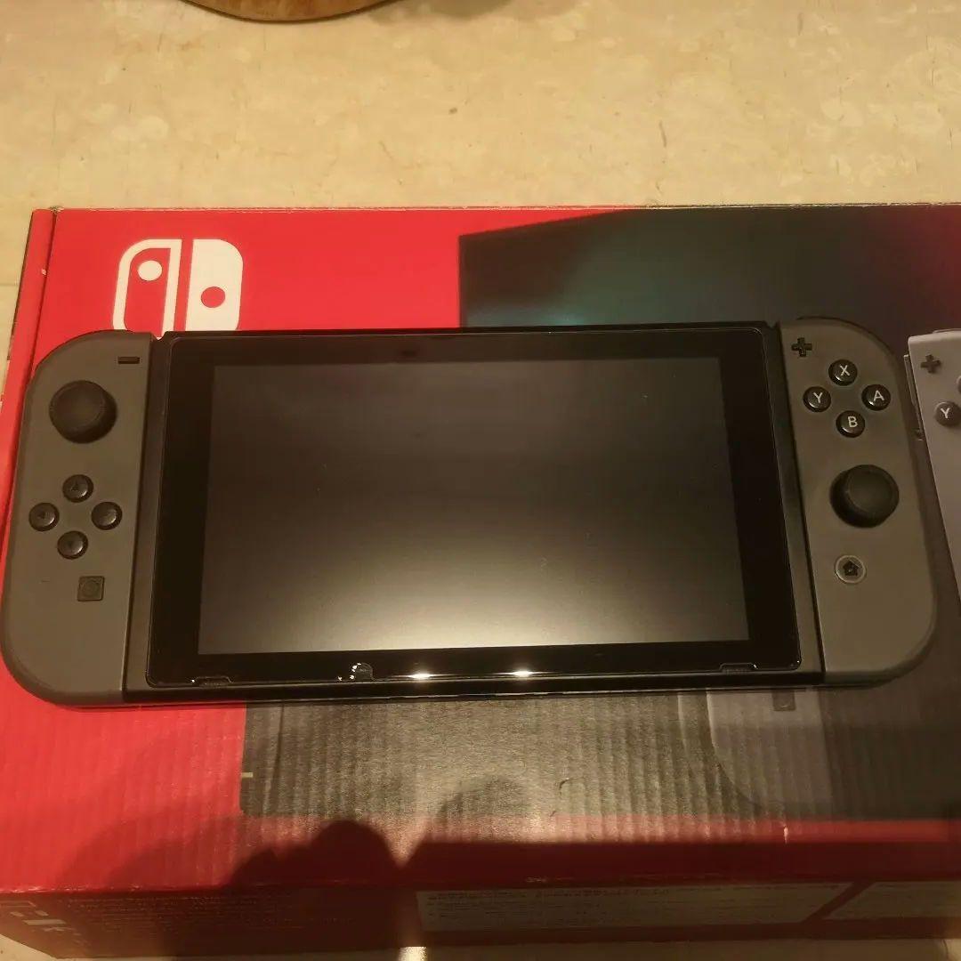 Nintendo Switch 本体 グレー 付属品あり 保護ケース付き