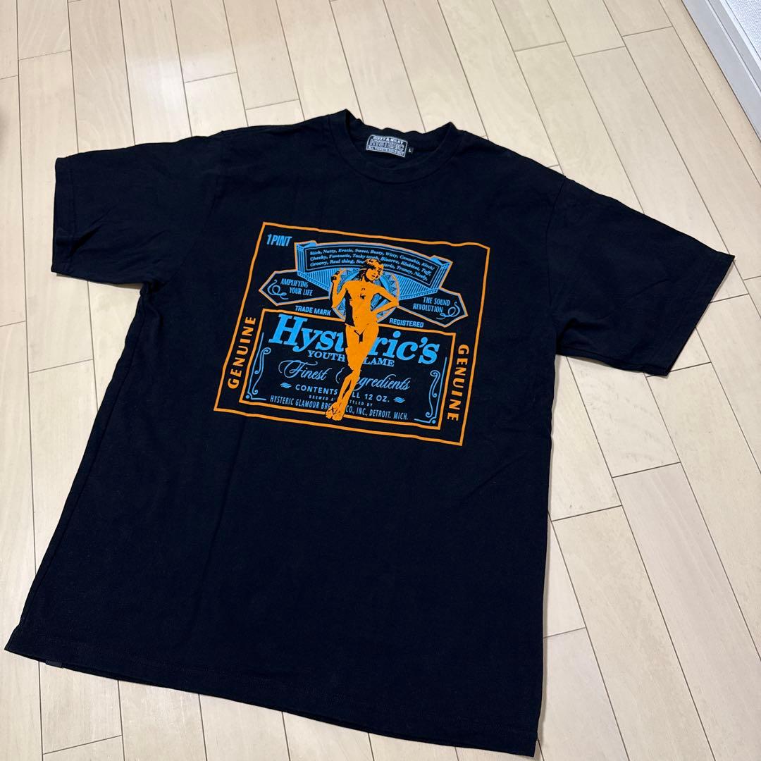 HYSTERIC GLAMOUR Tシャツ ヒスガール LABEL サイズL
