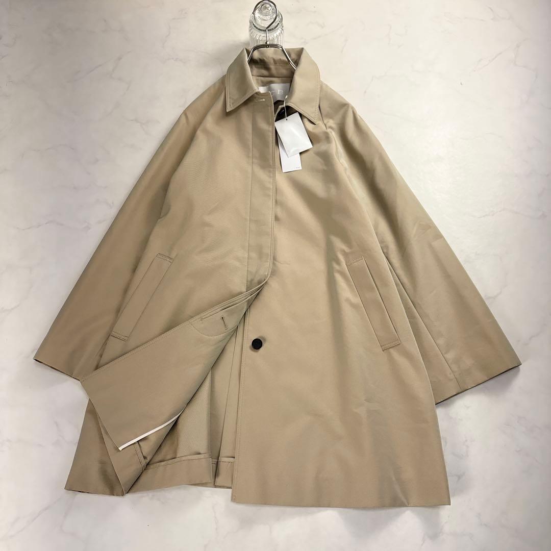 新品タグ付 ✨ ICB 撥水 ステンカラーコート テントライン ベージュ 玉虫