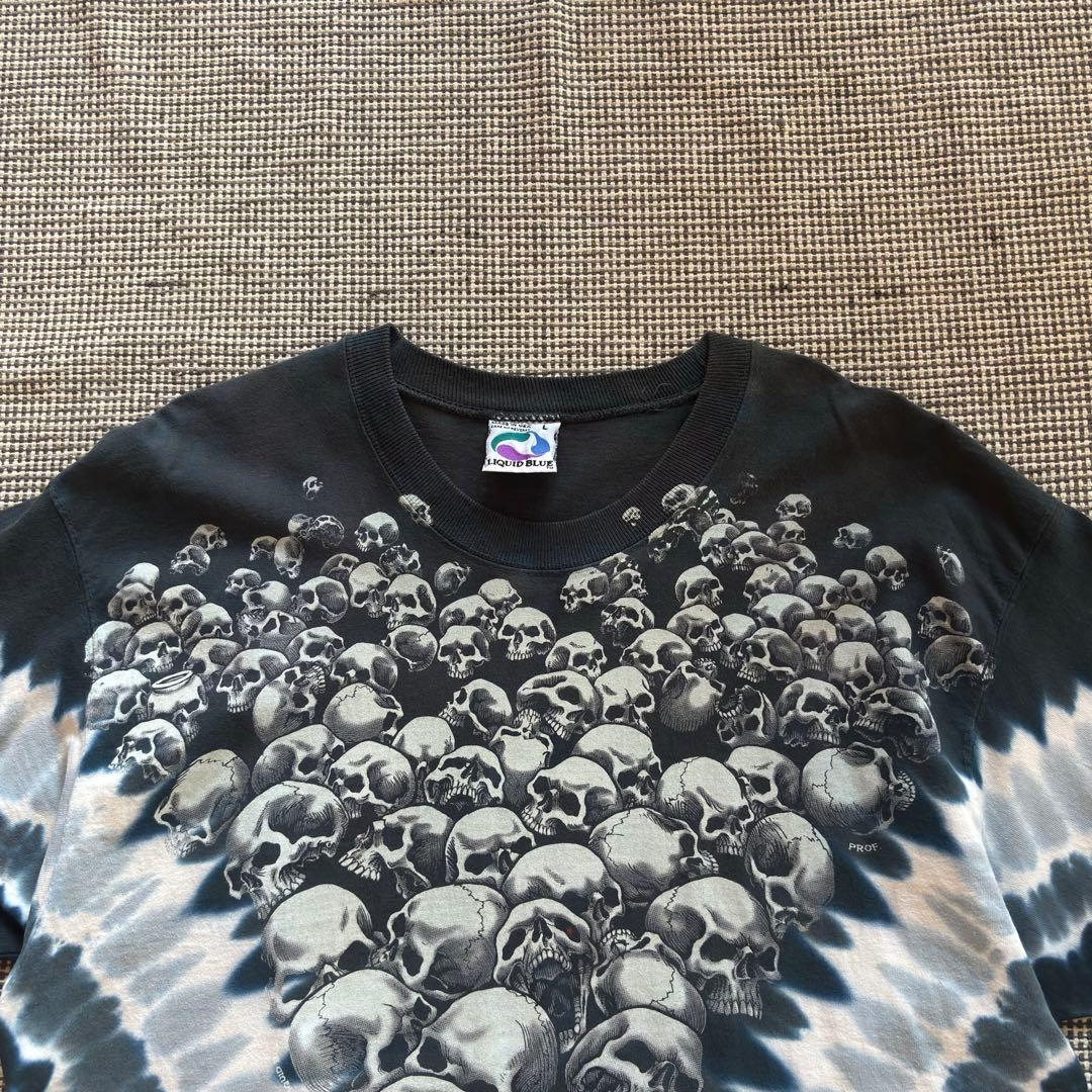 Liquid blue スカル　Tシャツ