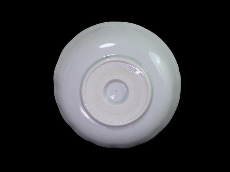 古伊万里　染付　松に東塔　蝶の図　膾皿　２客　C882-CYq