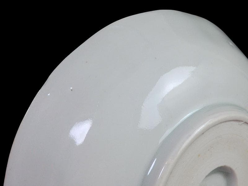 古伊万里　染付　松に東塔　蝶の図　膾皿　２客　C882-CYq