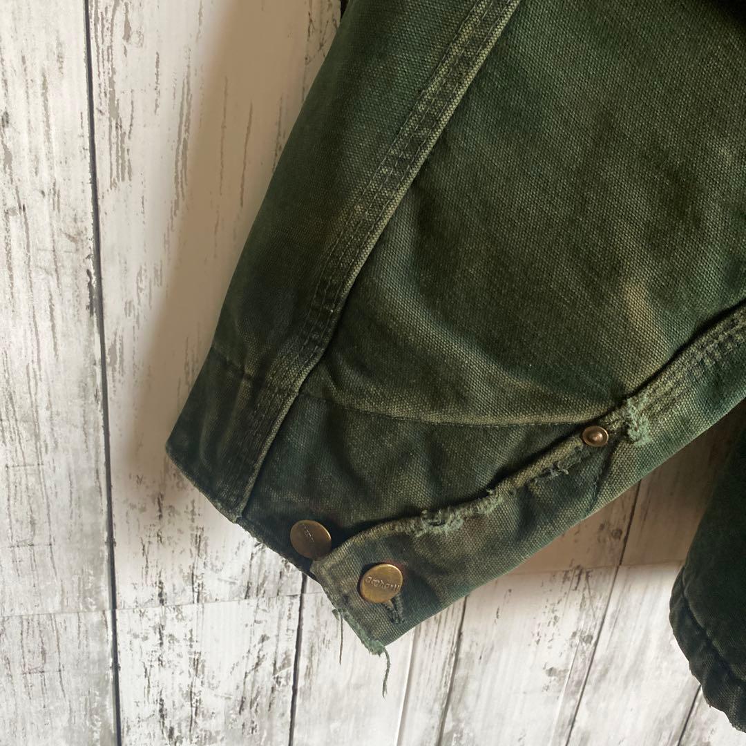 【どーちん】Carhartt ミシガンチョアコートC02 SPCグリーンL