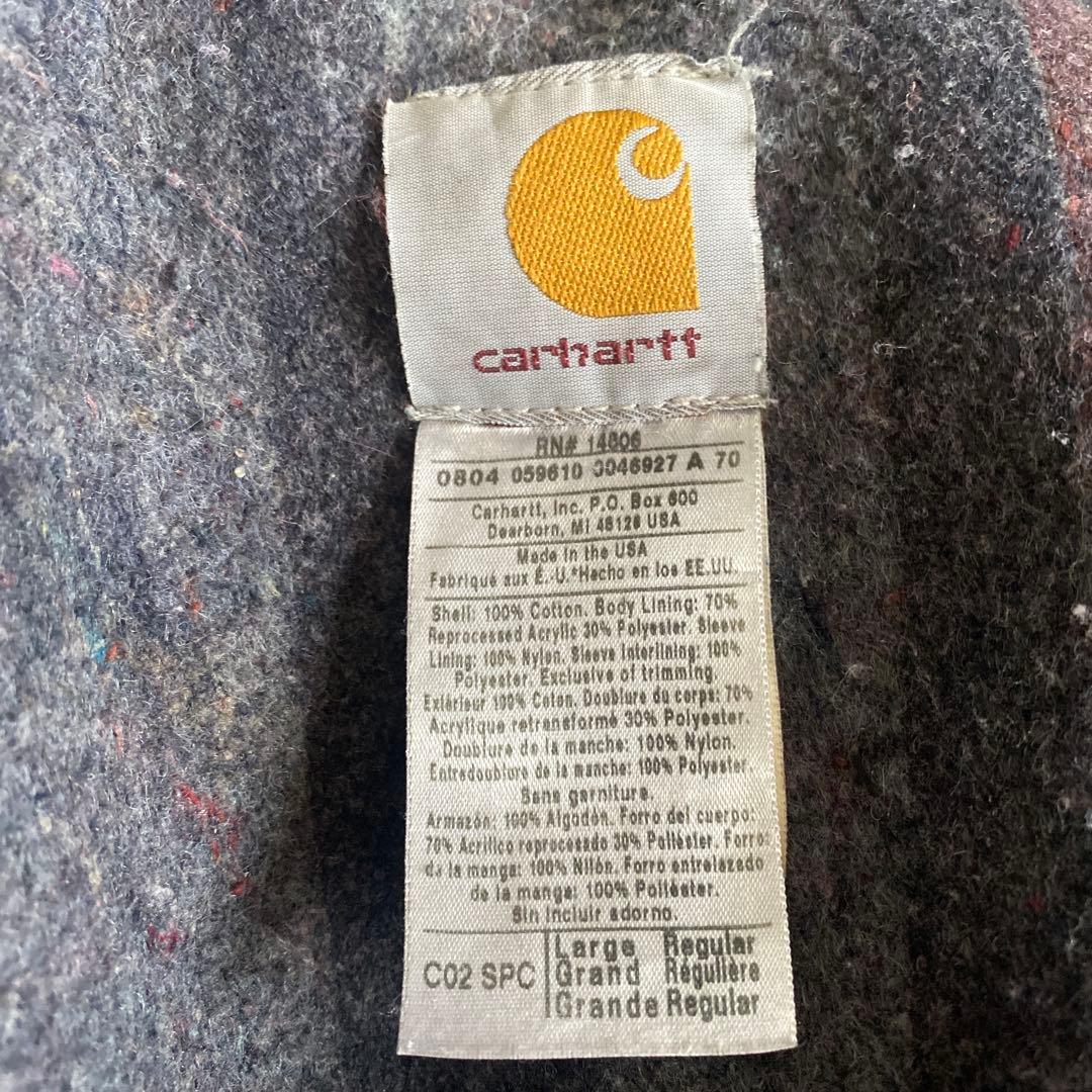 【どーちん】Carhartt ミシガンチョアコートC02 SPCグリーンL