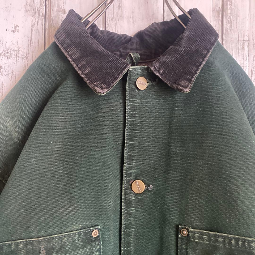 【どーちん】Carhartt ミシガンチョアコートC02 SPCグリーンL