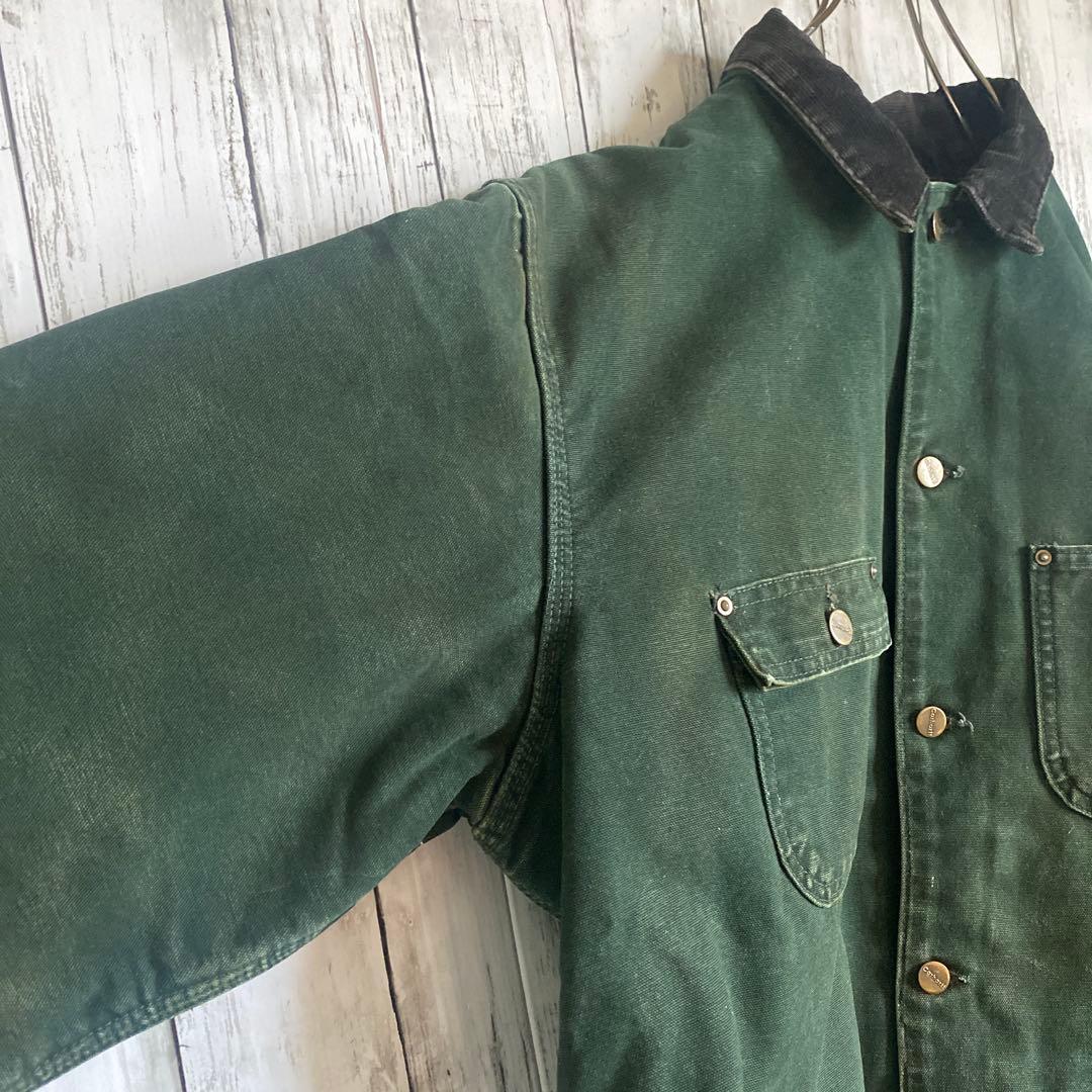 【どーちん】Carhartt ミシガンチョアコートC02 SPCグリーンL
