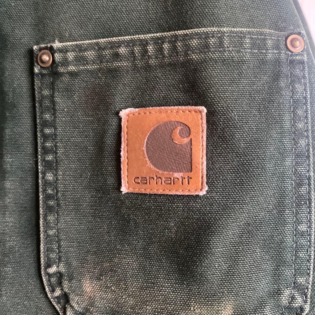 【どーちん】Carhartt ミシガンチョアコートC02 SPCグリーンL