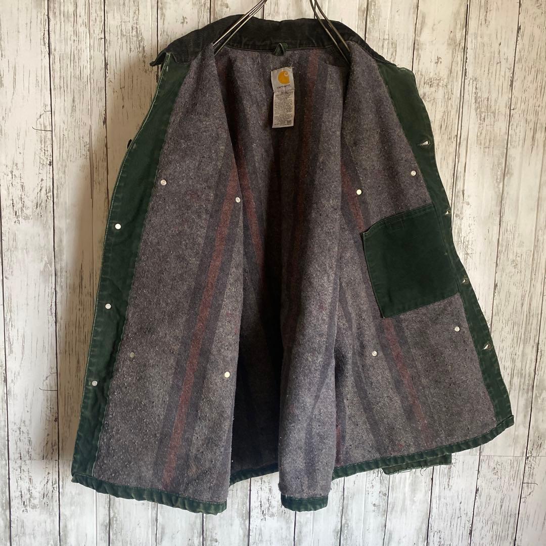【どーちん】Carhartt ミシガンチョアコートC02 SPCグリーンL