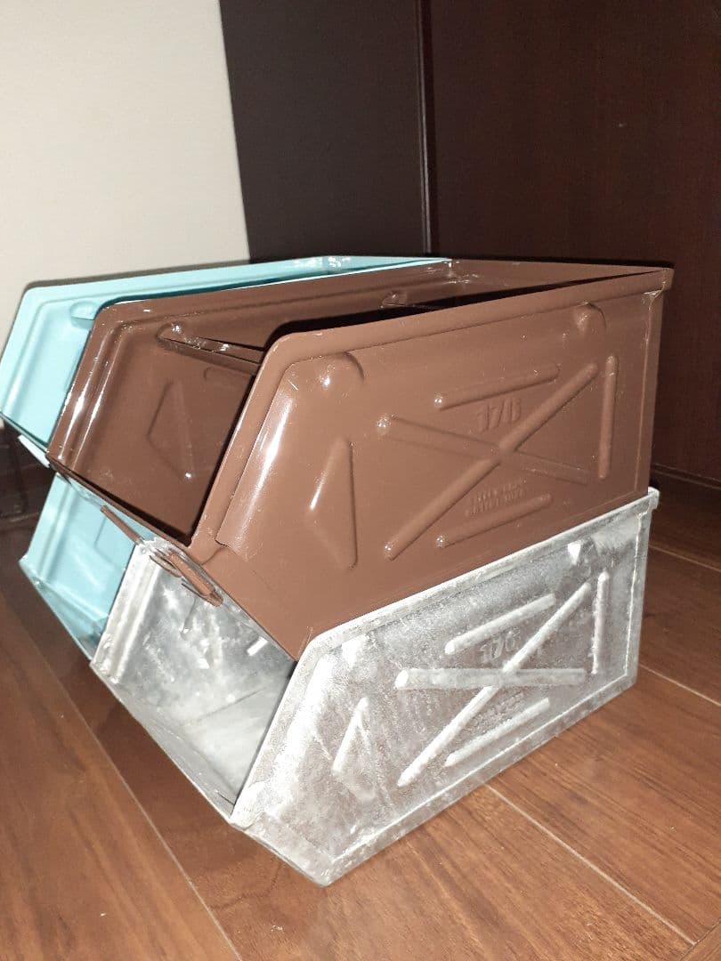Dulton パーツストッカー ４セット (ライトブルー2・ブラウン・シルバー)