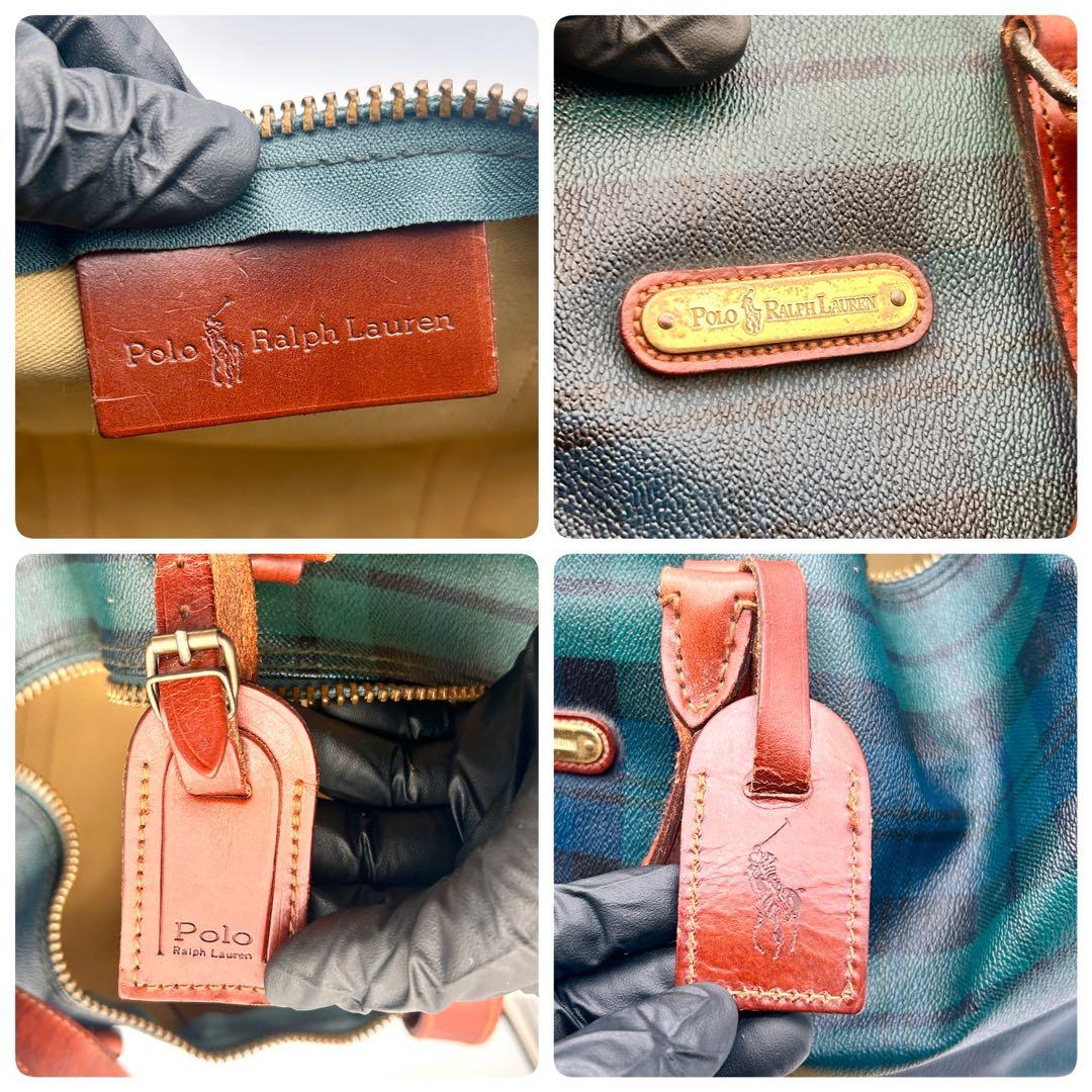 ✨美品✨ ラルフローレン 2WAY ボストンバッグ サイズ中 レザー 旅行バッグ