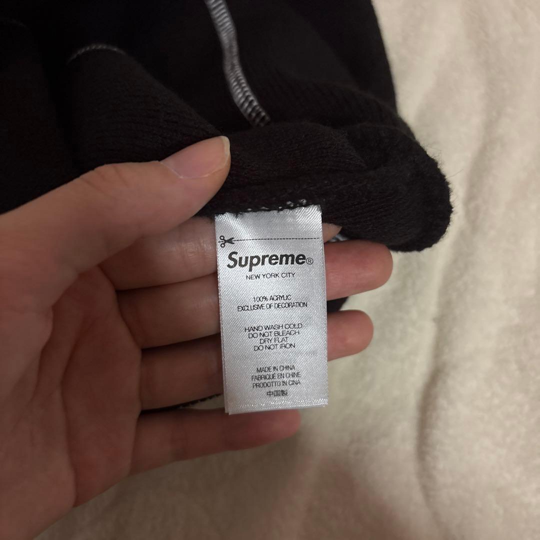 帽子 Supreme Racing Panel Beanie Black