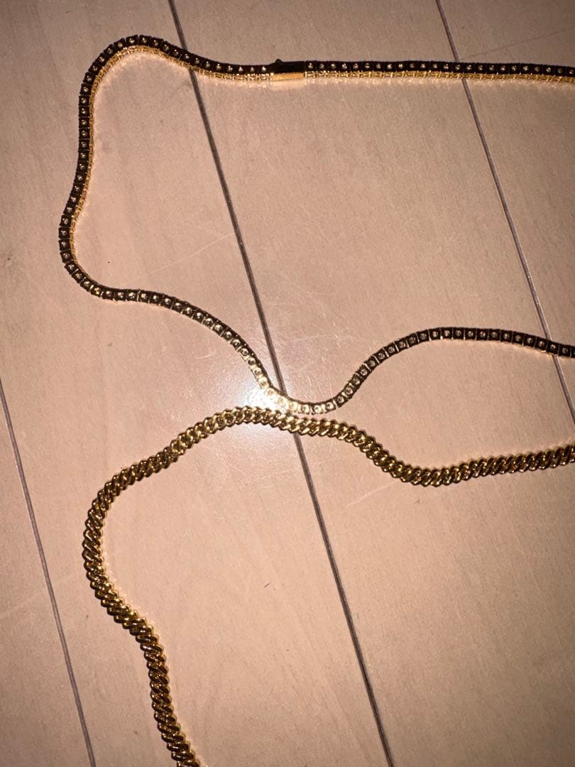 Tennis Chain × Iced Out Prong Chain Set