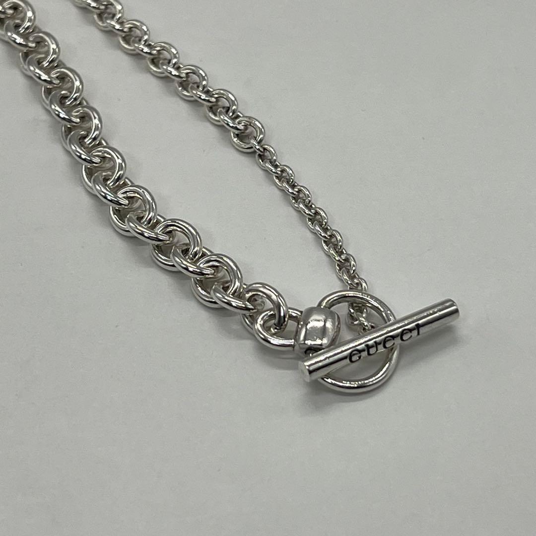 グッチ GUCCI ホースビット クレッシェンド ネックレス Ag925 希少