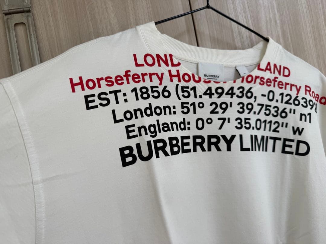 BURBERRY バーバリー ホースフェリープリント Tシャツ ホワイト M