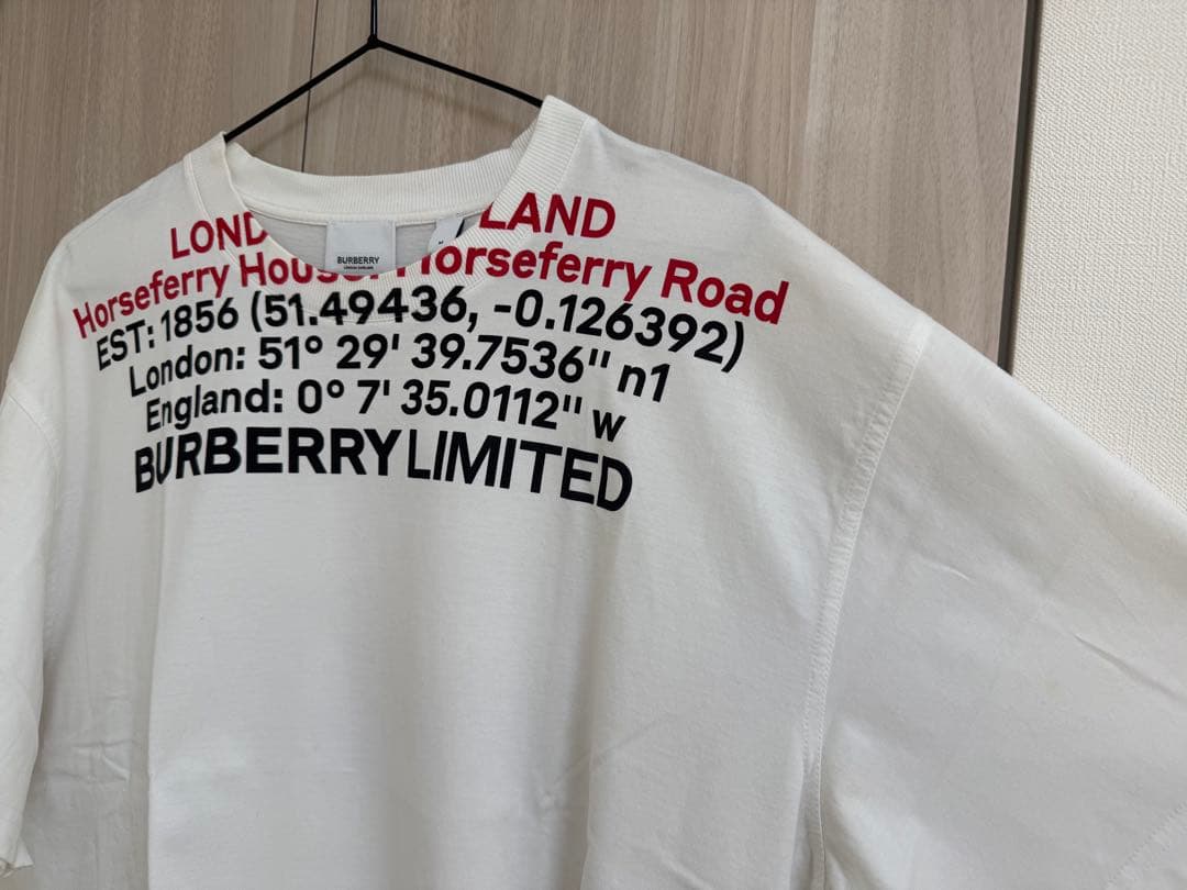 BURBERRY バーバリー ホースフェリープリント Tシャツ ホワイト M