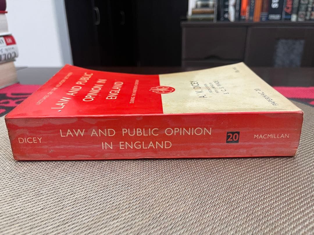 洋書 Law and Public Opinion in England