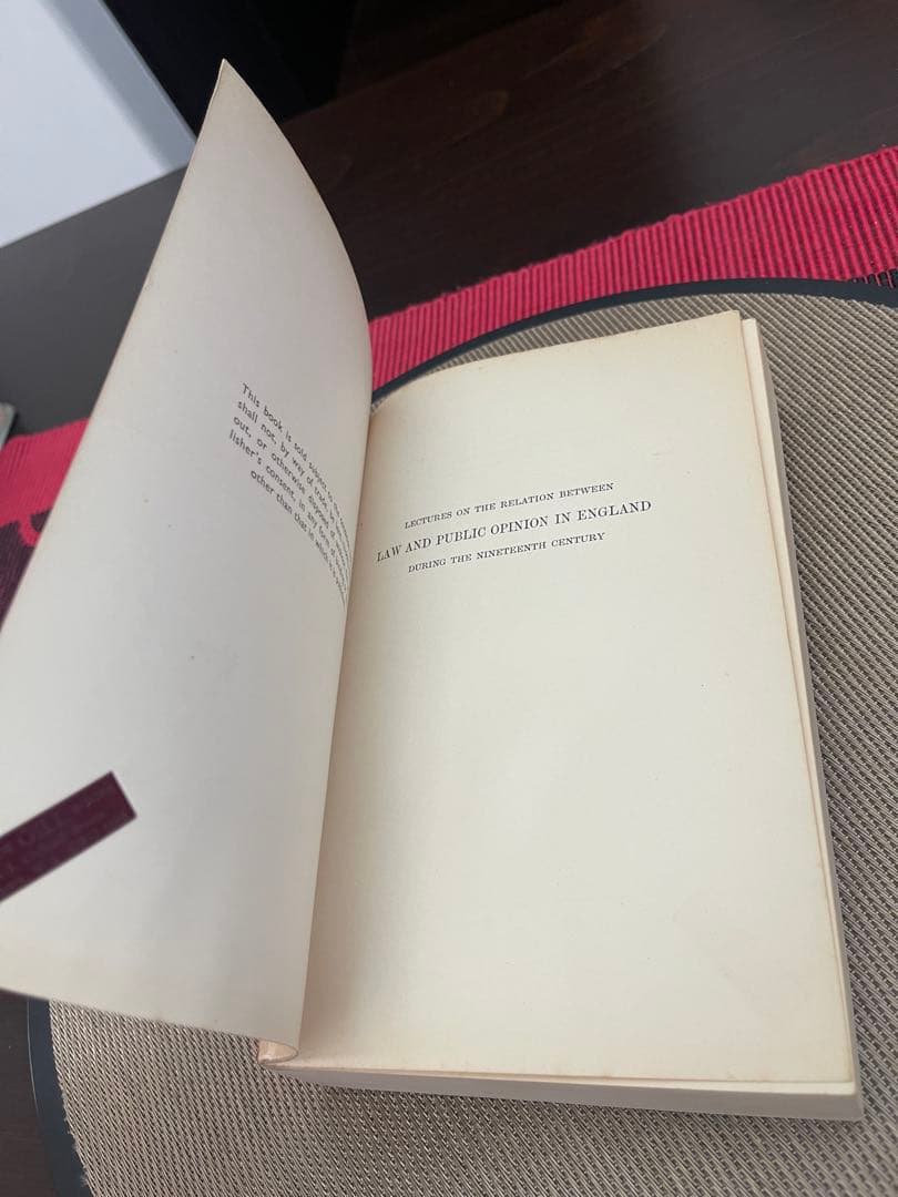洋書 Law and Public Opinion in England