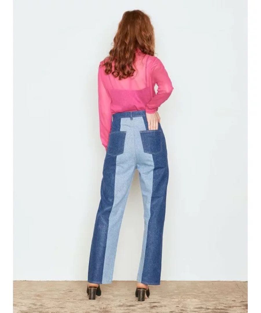 新品★ ストレート デニムパンツ ブラック AEWEN MATOPH¥26400