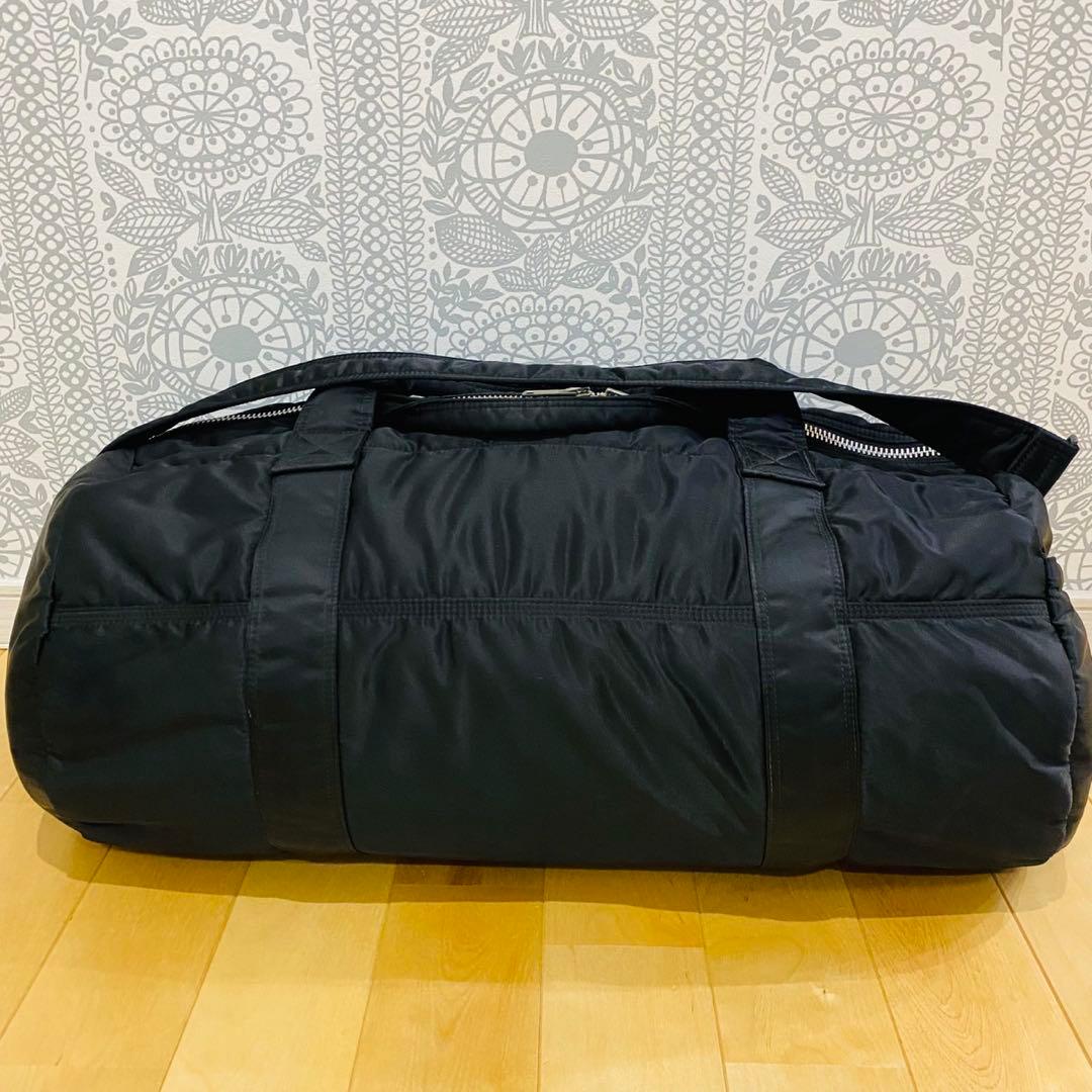 PORTER TANKER 2way ダッフルバッグ ボストンバッグ黒　特大