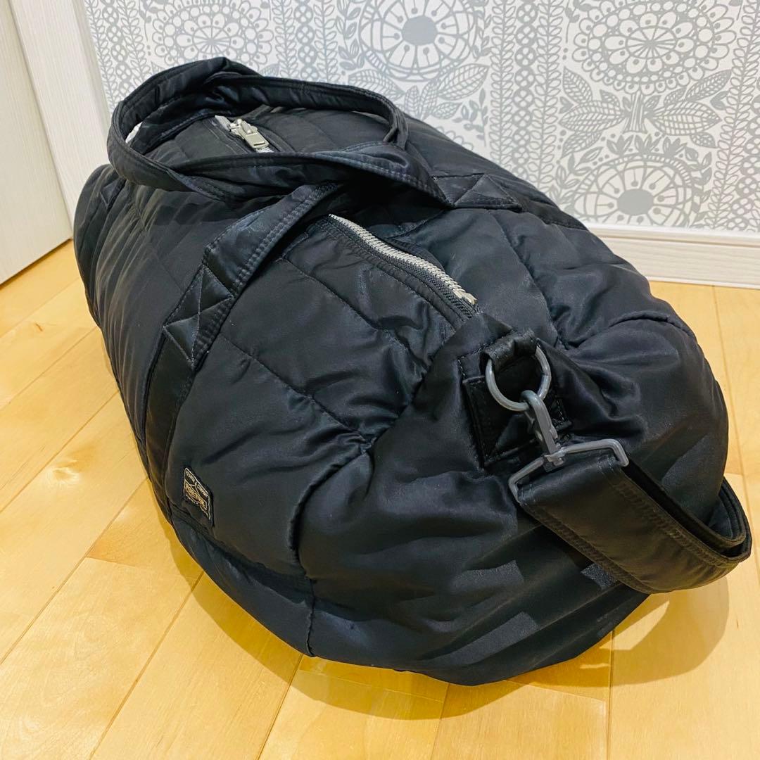 PORTER TANKER 2way ダッフルバッグ ボストンバッグ黒　特大