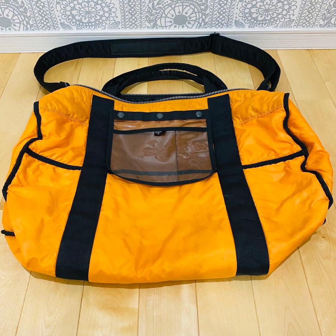 PORTER TANKER 2way ダッフルバッグ ボストンバッグ黒　特大