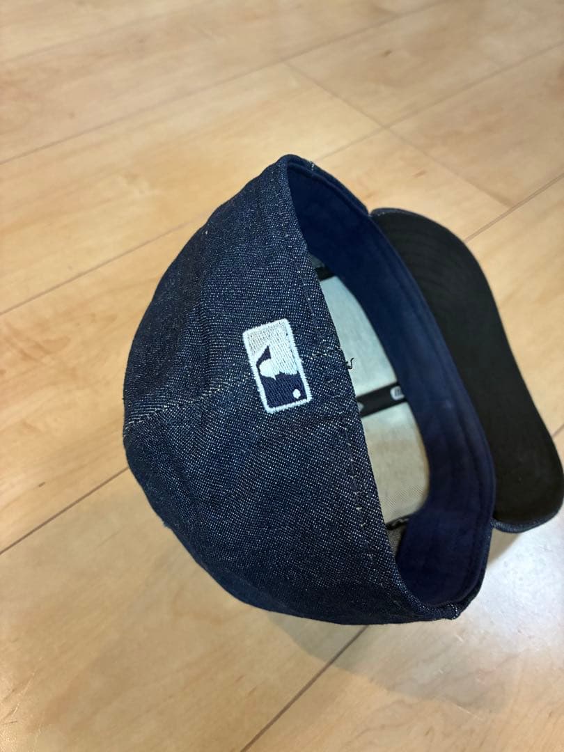 90〜00s USA製 NEWERA LA デニムキャップ 7 5/8