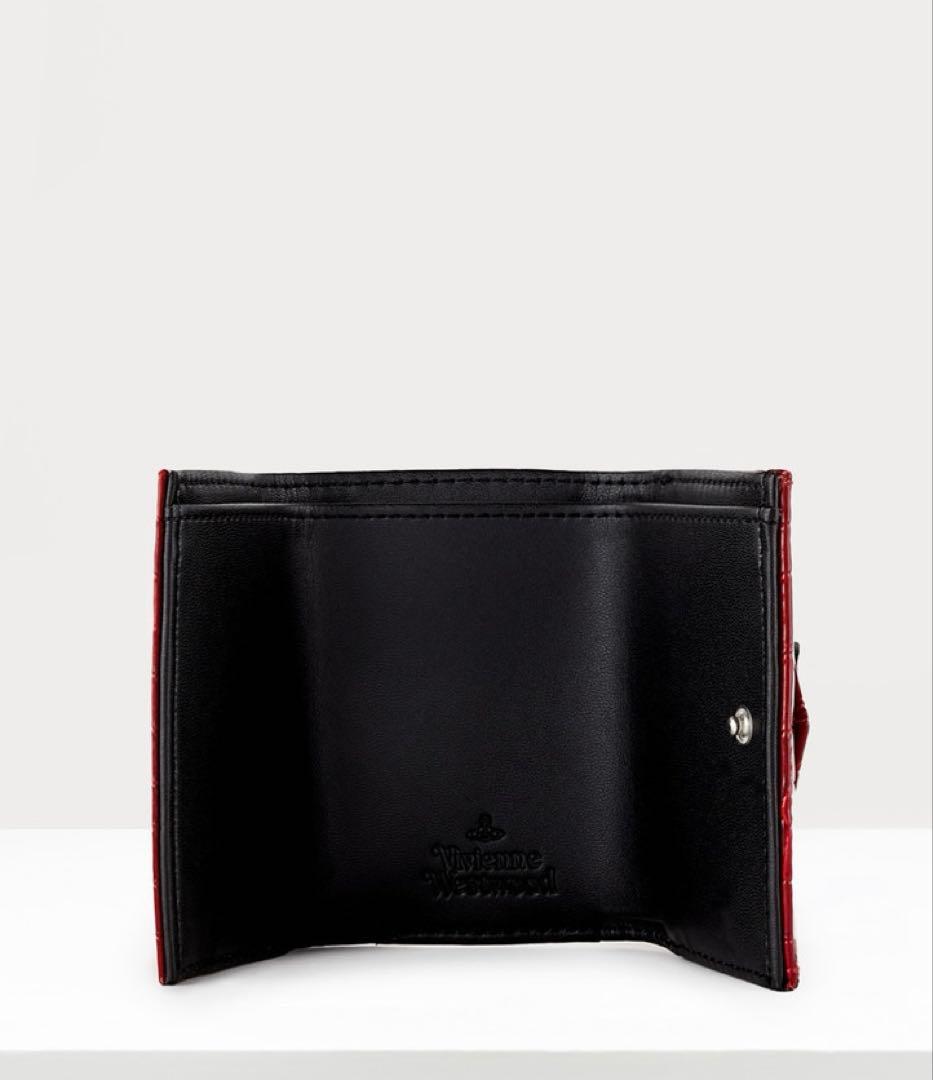 Vivienne Westwood 三つ折財布　赤　レッド　ヴィヴィアン　クロコ