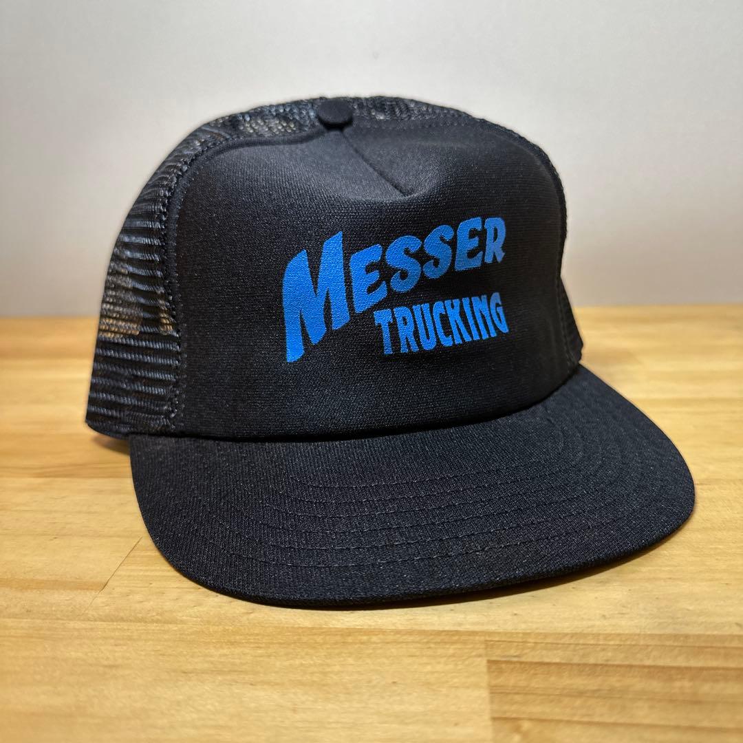 希少USA製 80sデッドストック トラッカーキャップ 企業ロゴ vintage