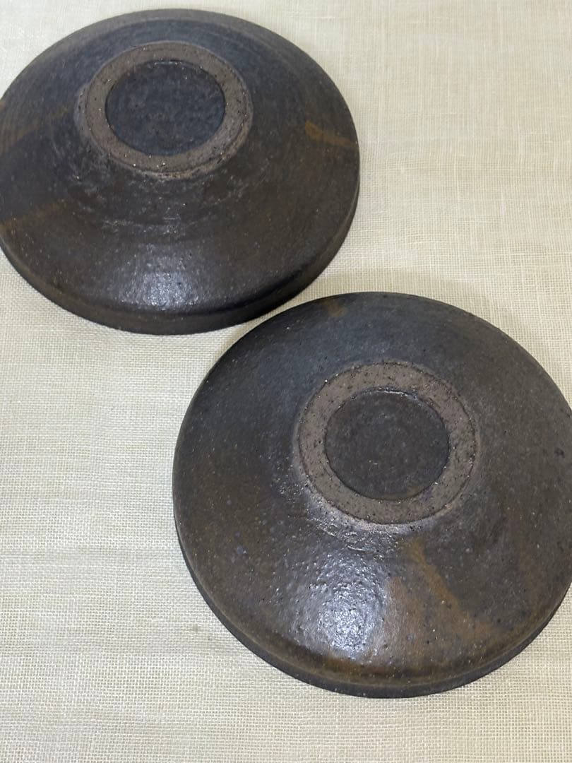 【未使用】清岡幸道/5寸浅小鉢/2枚セット