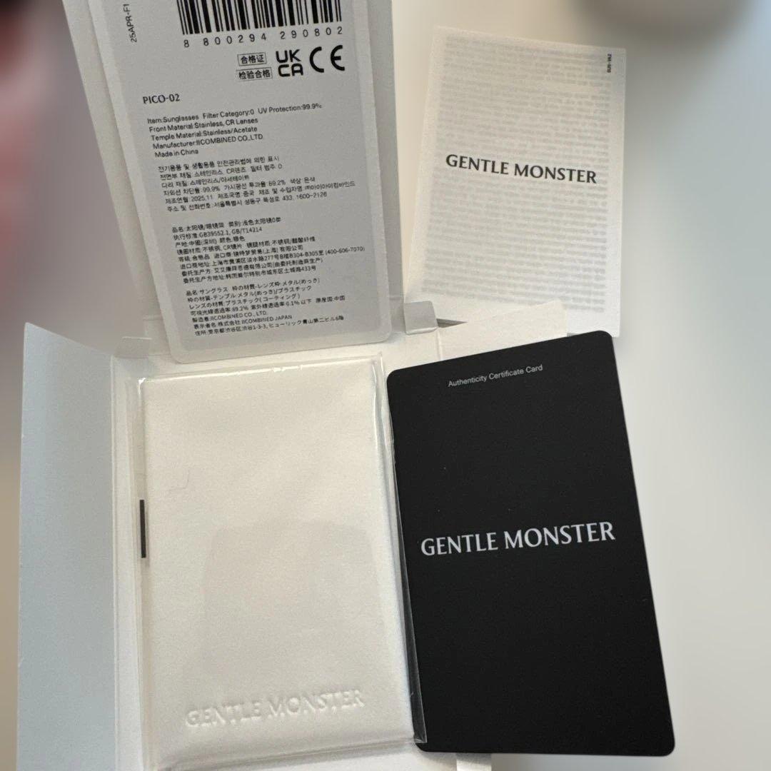極美品gentlemonster pico02 ジェントルモンスター