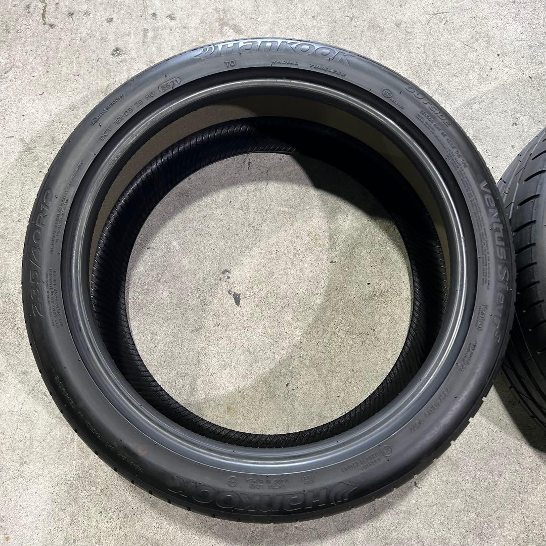 Hankook 235/40R19 19インチタイヤ 2本セット 中古品 966