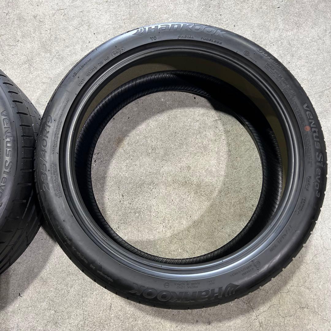 Hankook 235/40R19 19インチタイヤ 2本セット 中古品 966
