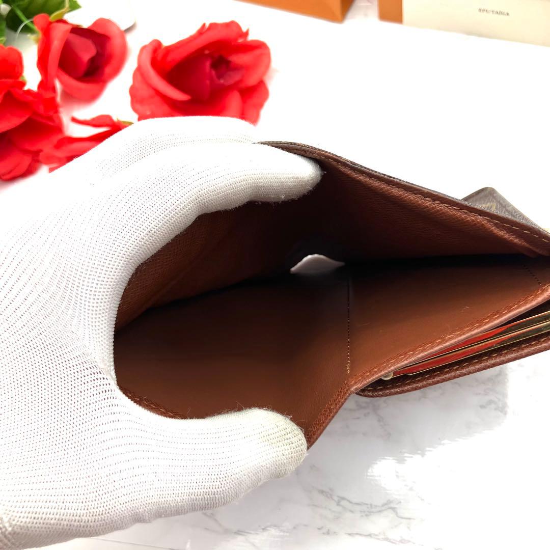 【極美品・付属品付】ルイヴィトン モノグラム ヴィエノワ がま口 折り財布