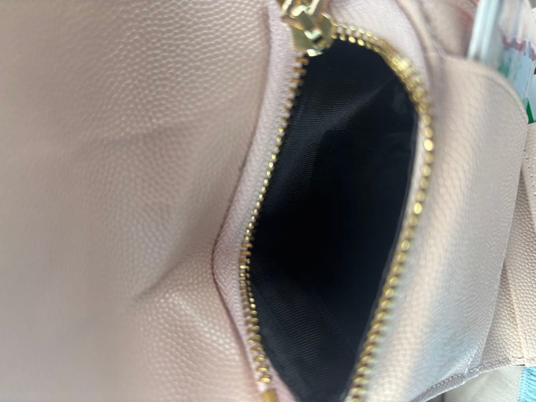 YSL ピンクベージュ 三つ折り財布