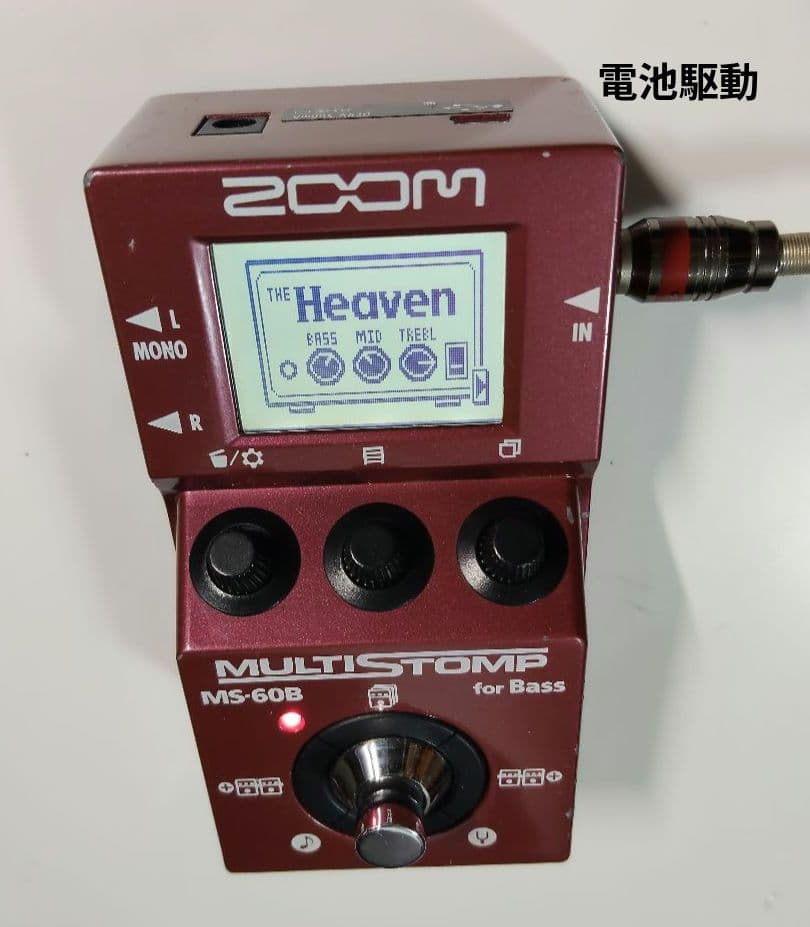 ZOOM MS-60B ベース用エフェクター 動作確認済 電池/USB/AC対応