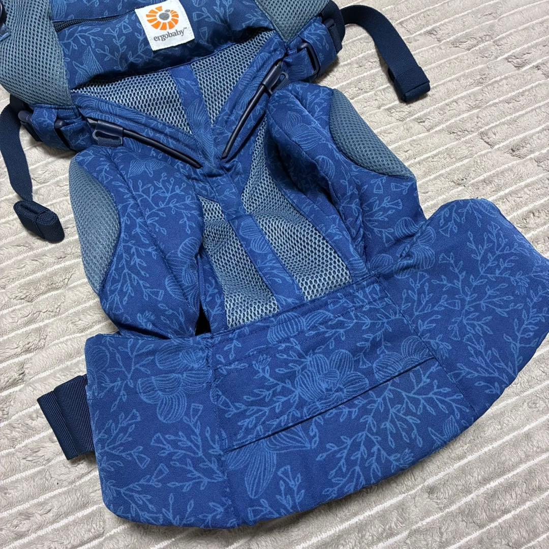 【正規品】エルゴベビー ベビーキャリア OMNI360 ブルーブルーム　花柄