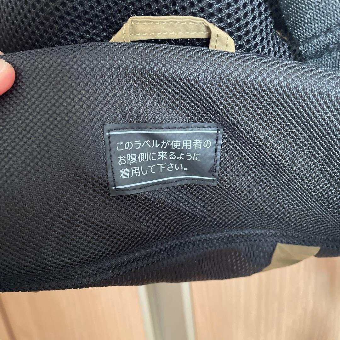 ほぼ新品　軽量　LOGOS 腰抱きタイプ 抱っこ紐　スリング　カーキ　アウトドア