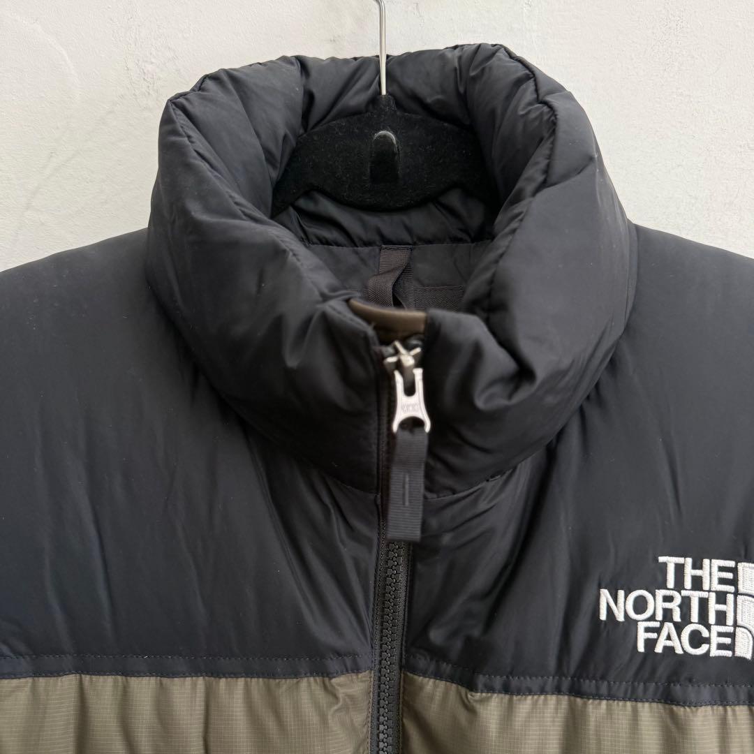 THE NORTH FACE Nuptse vest オリーブ×ブラック M美品