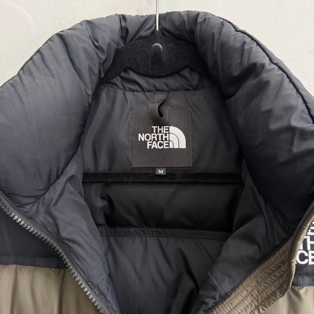 THE NORTH FACE Nuptse vest オリーブ×ブラック M美品