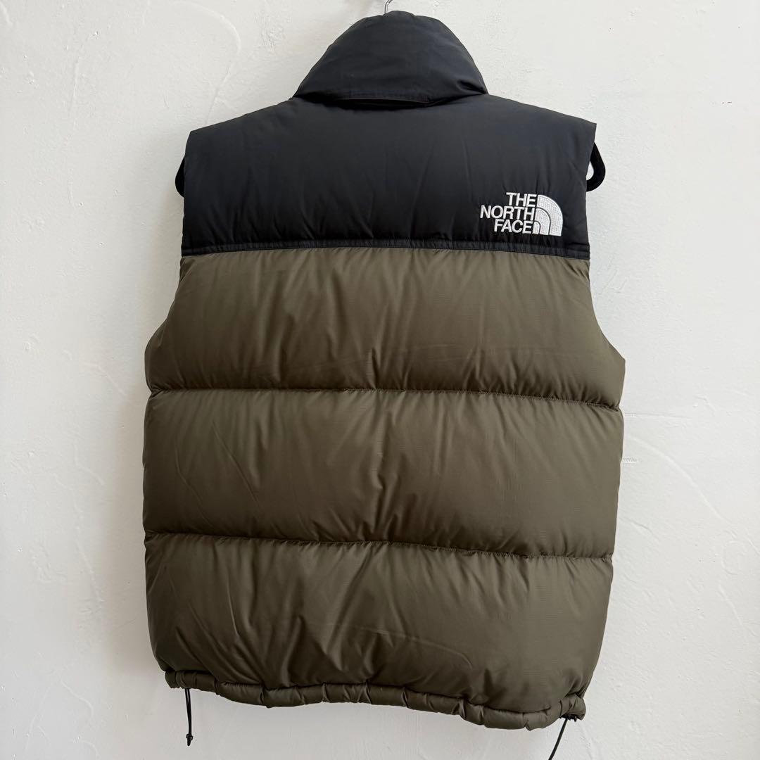THE NORTH FACE Nuptse vest オリーブ×ブラック M美品