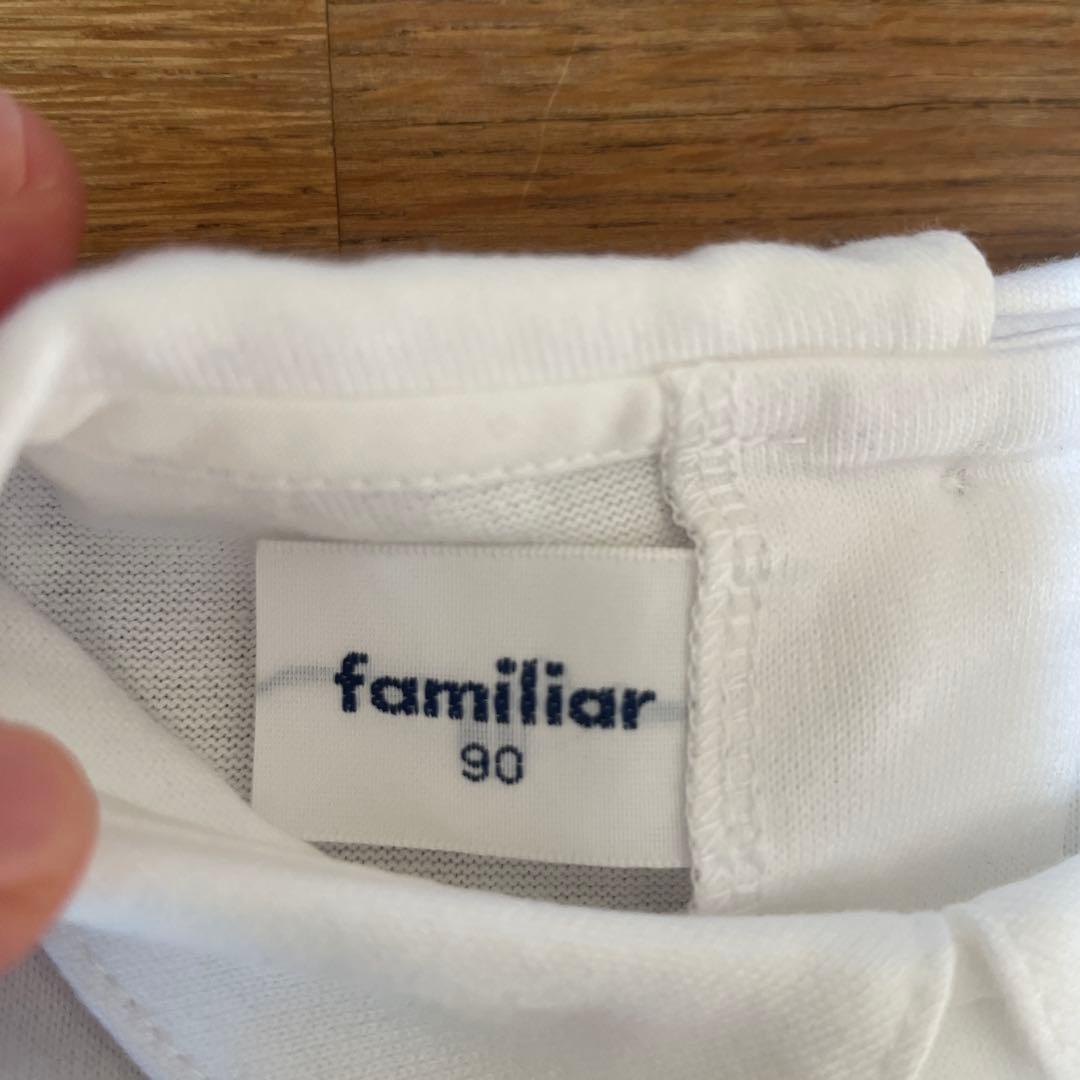 familiar 90 ワンピース 赤チェック