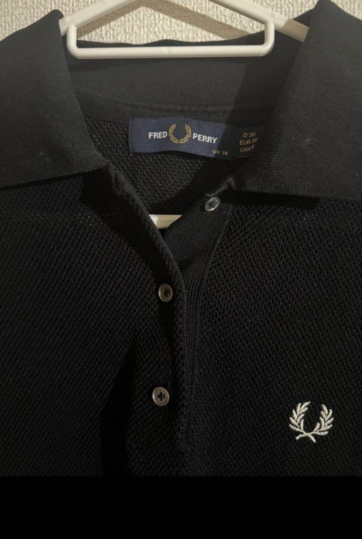 FRED PERRY ブラック ポロ サイズ10