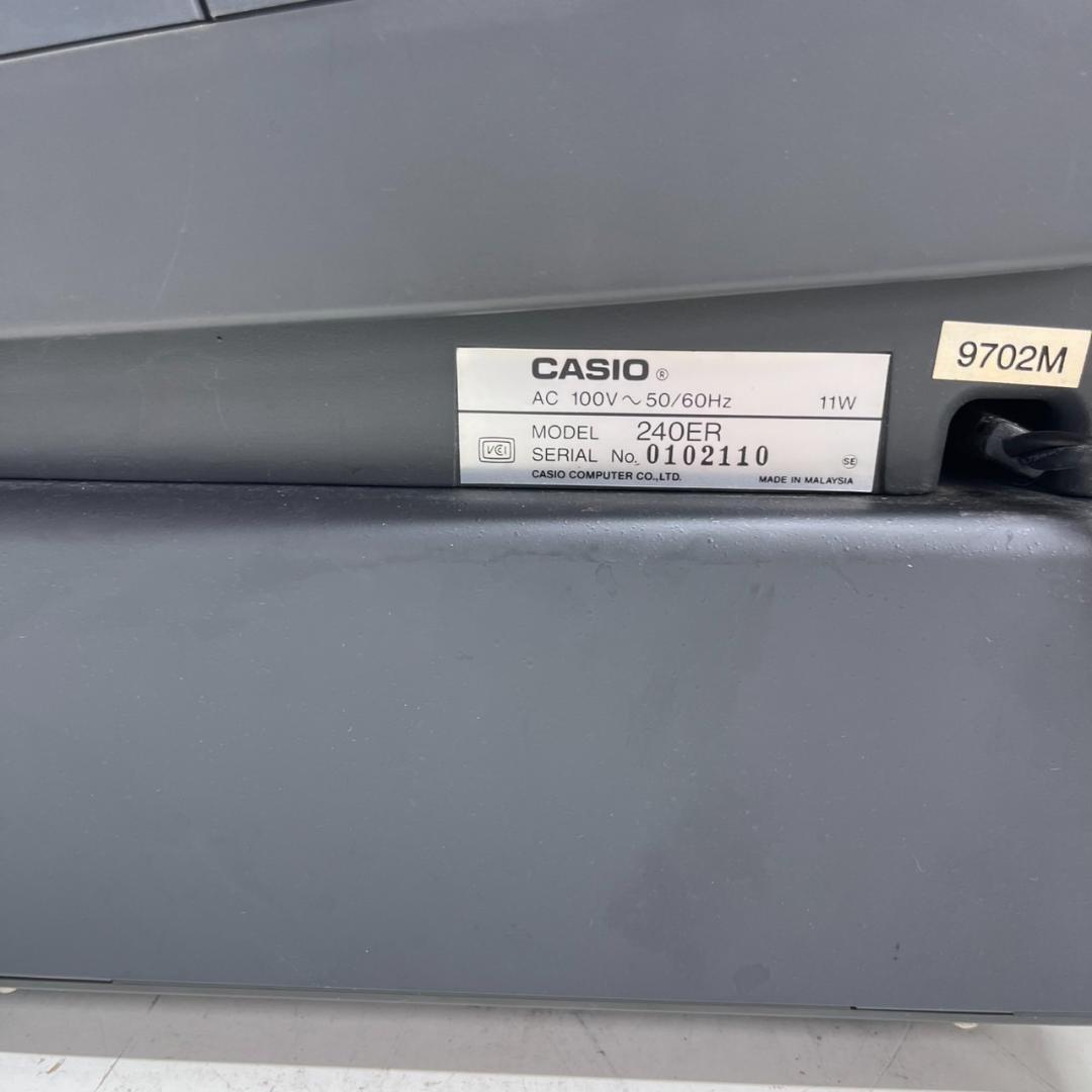 K◇CASIO カシオ 240ER レジスター 取扱説明書 動作確認済み