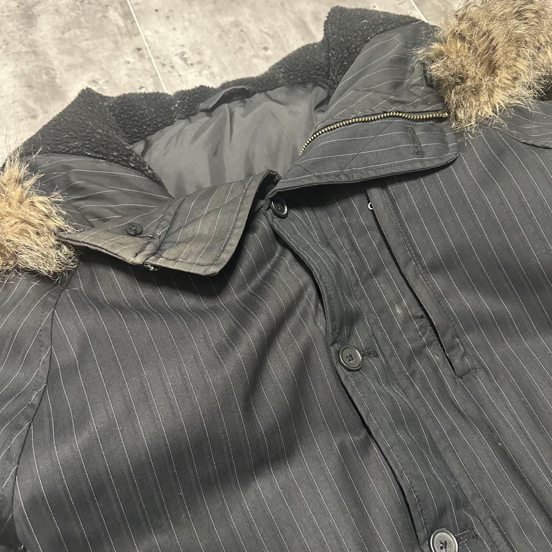 希少 GAP N-2B フライトジャケット ストライプ ダウンジャケット XL