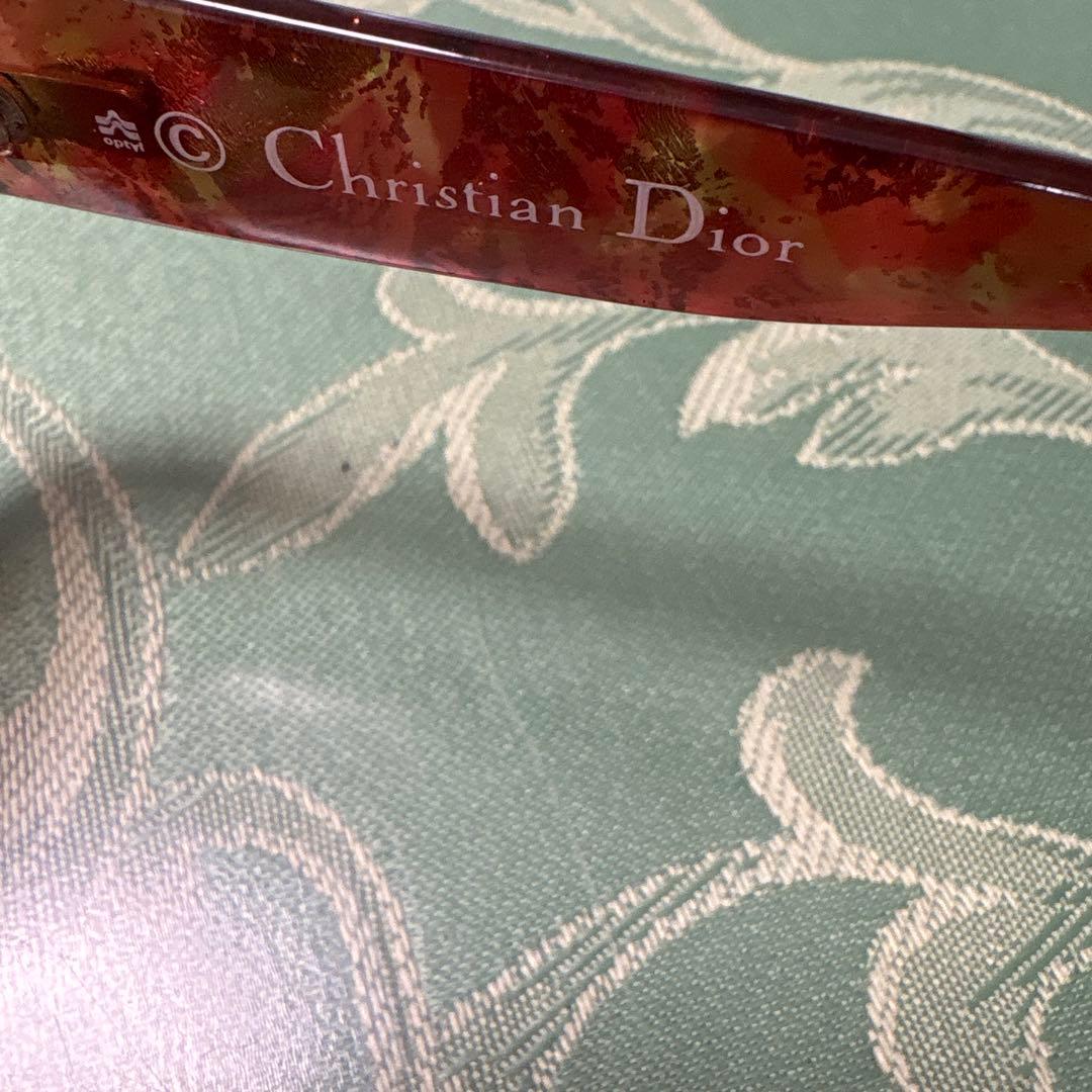 Christian Dior ブラウンラウンド型サングラス