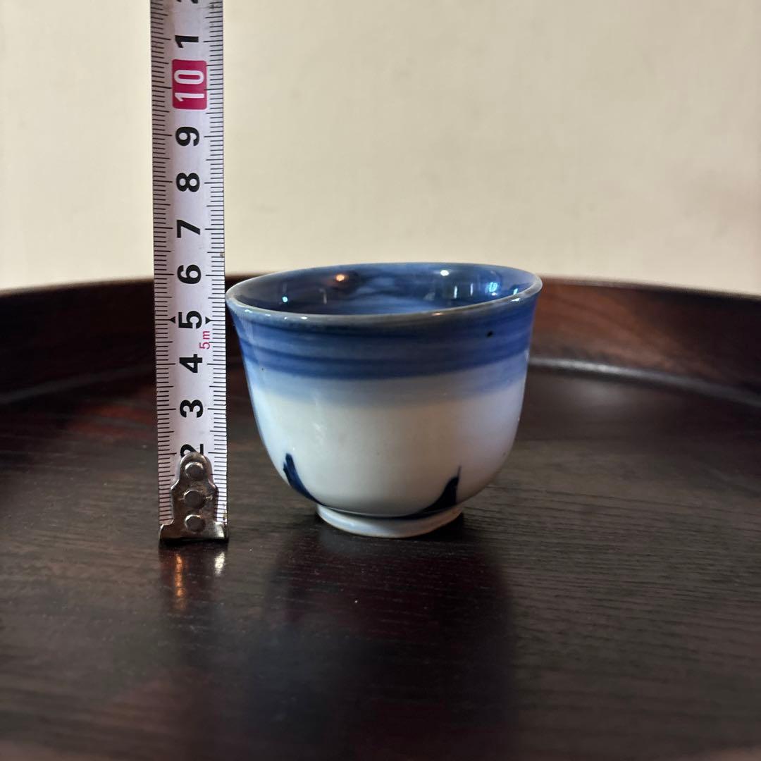 古伊万　朝顔手猪口　幕末　江戸時代　蕎麦猪口　湯呑　アンティーク　骨董　検:李朝